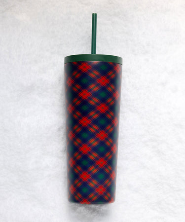 Plaid Tumbler